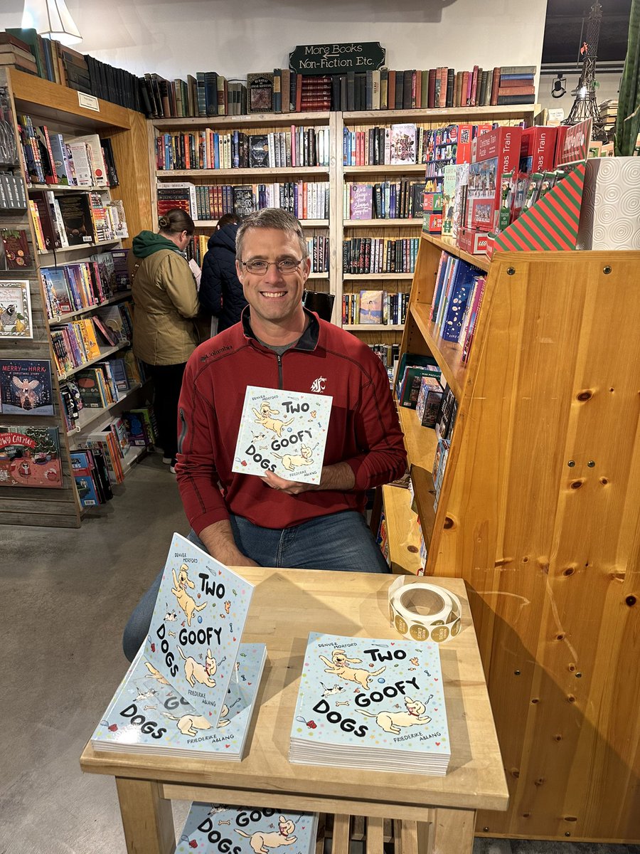 Author, Denver Morford is in the store today signing his book, Two Goofy Dogs. A heartwarming story of a dog finding an unexpected home with a loving family! The book signing runs from 1-3pm on Saturday, November 18th. Hope to see you here! #abookforallseasons #booksigning