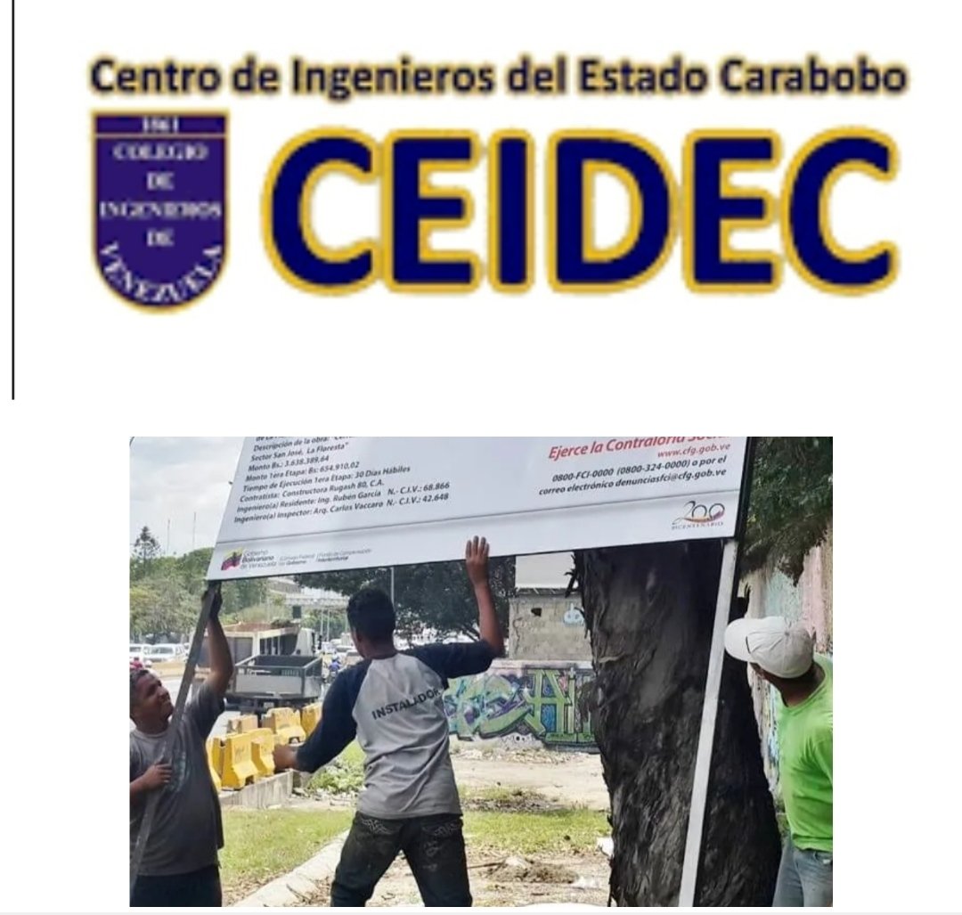 Por Ley toda construcción debe tener un aviso público y visible donde se informe quién es el propietario de la obra y quiénes son los profesionales de la ingeniería responsables del trabajo con su número de CIV .

No al ejercicio ilegal de la Ingeniería.