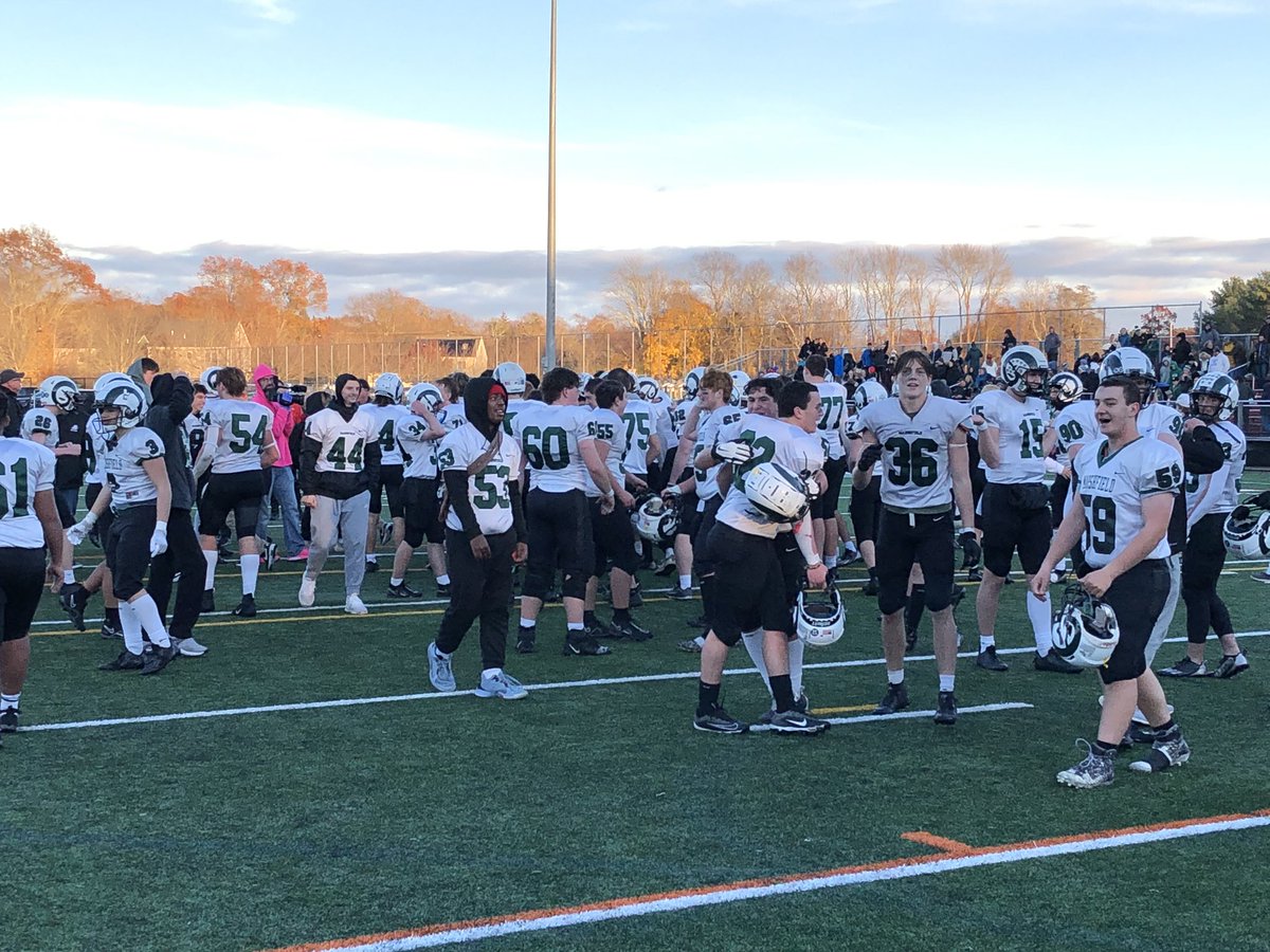 GORAMSathletics's tweet image. Marshfield defeats CM 52-33 and will take on King Philip in the D2 Superbowl.