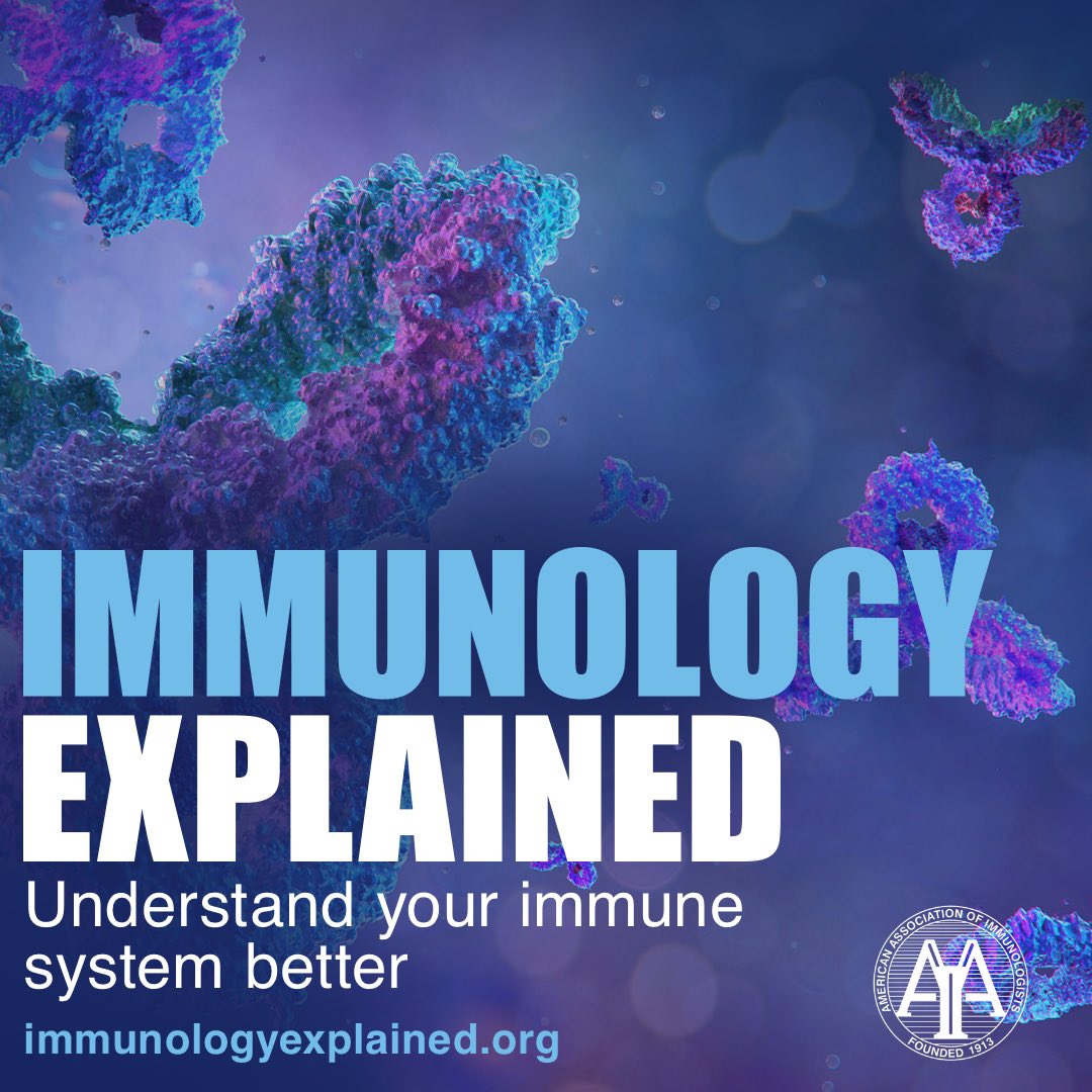 @ImmunologyAAI has officially launched #ImmunologyExplained, a campaign to help explain the science of the immune system so that everyone can make informed decisions about their immune health. Stay tuned for more content in the future! Visit immunologyexplained.org.