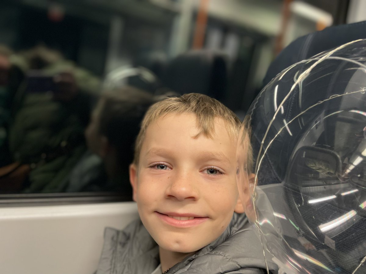 Little man’s first time on a train today. He is 9 and autistic. We have watched the trains come and go so many times but today HE DID IT 😀 and loved it. Only one stop but it’s the first of many more to come Thank you <a href="/south_railway/">SouthWesternRailway</a> your staff are lovely and helpful.