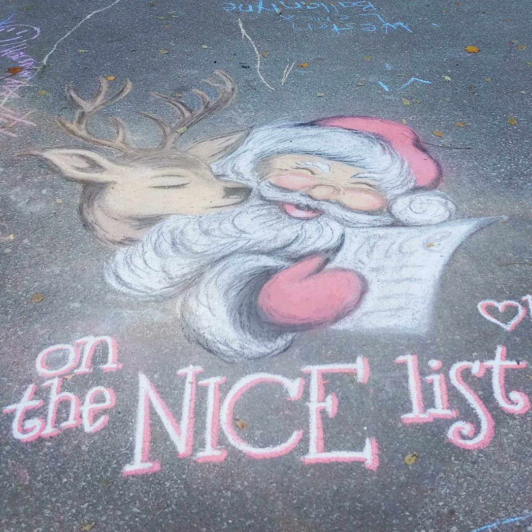 ThatBronaghOne's tweet image. Make sure you're on the nice list!

#chalkartist #chalkart #chalkdrawing #art #holidayart #happyholidays #santaclaus #reindeer #christmas #christmaslist #artist #ArtistOnTwitter #holidaymarket