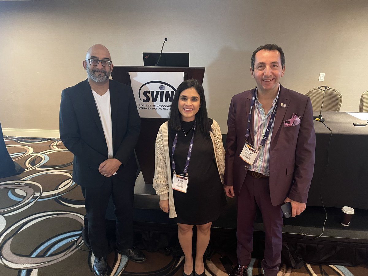 Shazam Hussain, MD (@shazamhussain) on Twitter photo Honor to share the stage with <a href="/Mais_Alk/">Mais Al-Kawaz</a> and <a href="/PascalJabbourMD/">Pascal Jabbour MD, FAANS, FACS, FAHA</a> moderating late breaking abstracts sessions <a href="/svinsociety/">SVIN</a> #SVIN2023 Honor to share the stage with <a href="/Mais_Alk/">Mais Al-Kawaz</a> and <a href="/PascalJabbourMD/">Pascal Jabbour MD, FAANS, FACS, FAHA</a> moderating late breaking abstracts sessions <a href="/svinsociety/">SVIN</a> #SVIN2023