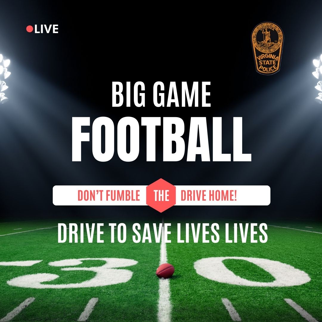 VSPPIO's tweet photo. Lots of #Virginia home team pride today up across the Commonwealth! Let's be sure everyone makes it home from the game safely. #BuckleUp #DriveDistractionFree Share the road responsibly. #DontDriveImpaired If you've been tailgating, pls find a sober driver to get you home. https://t.co/YHdCtZrspC