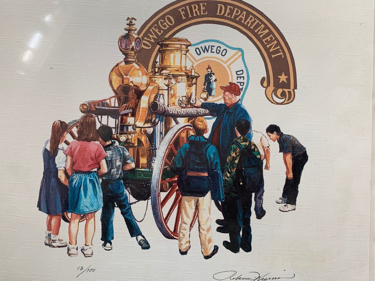 OABands's tweet photo. You'll want to be in th OA Theater this Monday, 11/20 at 7:30 for our premiere Chris Bill's "Steampunk Guardian" in honor of our Hose Team's Steam Fire Engine restoration project. Thank you ARTS Council of the Southern Finger Lakes for making this possible! @OAUpdate @OaBoosters https://t.co/m4FO56XYhc