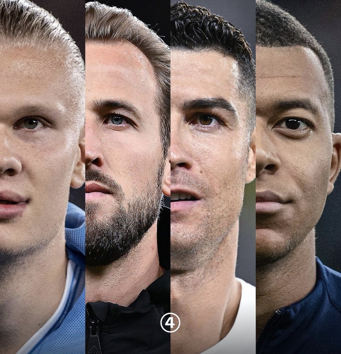 TeamCRonaldo's tweet photo. Top scorers of 2023:

• Erling Haaland: 48
• Harry Kane: 48
• 𝐂𝐫𝐢𝐬𝐭𝐢𝐚𝐧𝐨 𝐑𝐨𝐧𝐚𝐥𝐝𝐨: 46
• Kylian Mbappe: 46

The race is on. 🤯 https://t.co/nbWCis43ev