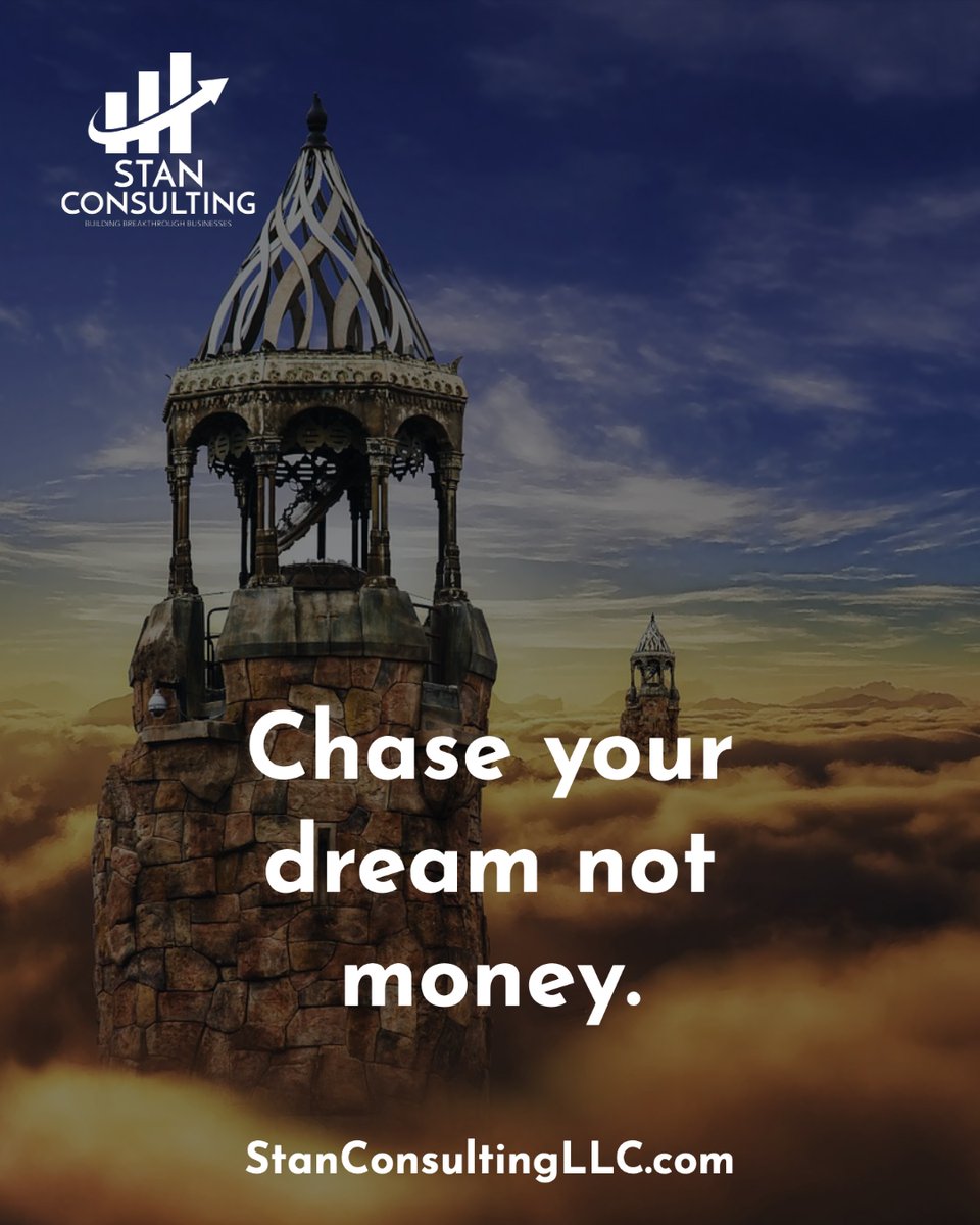 Dare to follow your dreams, not just the dollar signs. 💭💫 Your passion is your true wealth. #ChaseYourDreams #BeyondMoney #LifeGoals