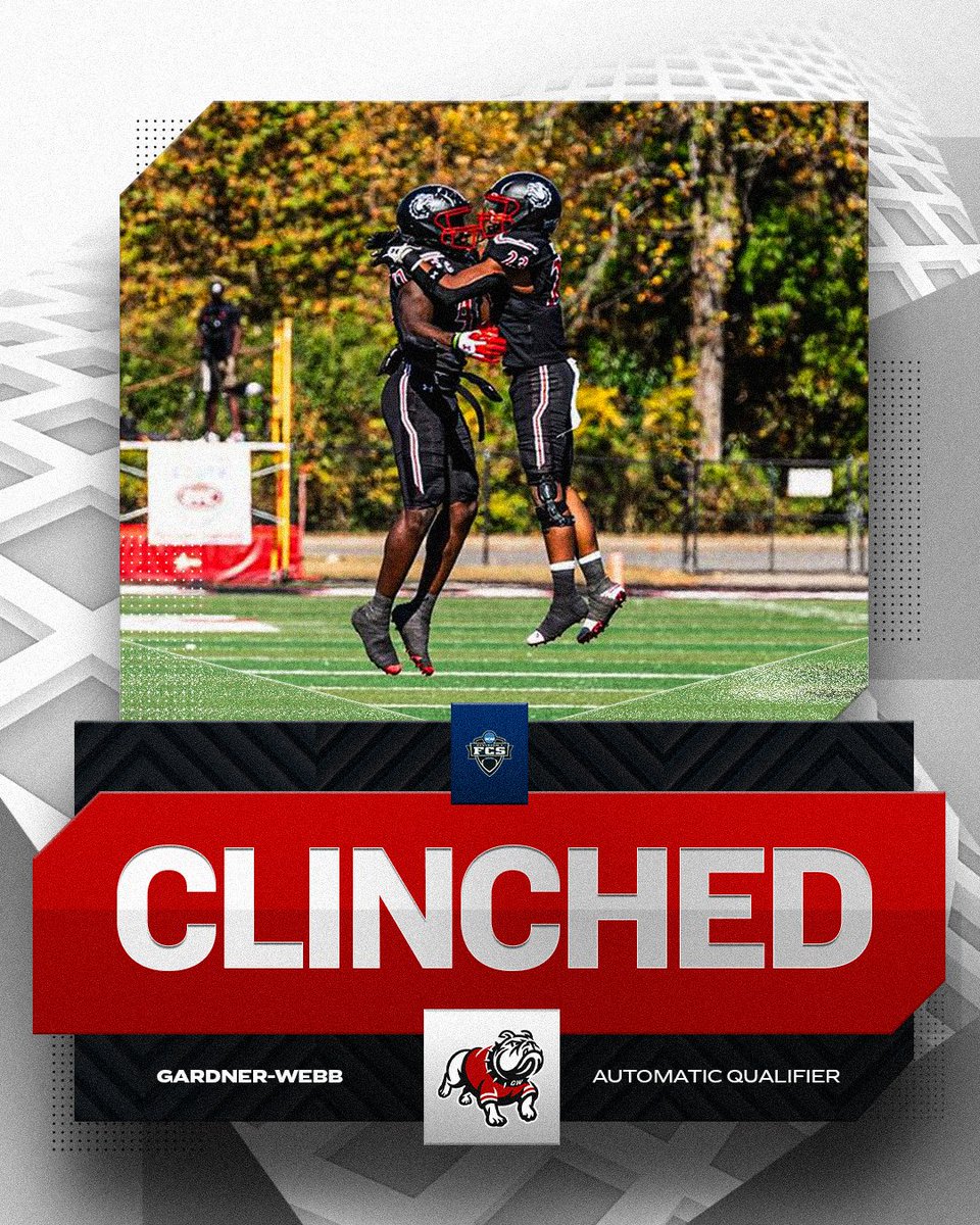 🐶 𝐂𝐋𝐈𝐍𝐂𝐇𝐄𝐃 🐶 @GWUFootball has clinched a spot in the NCAA FCS Football Playoffs. #FCS