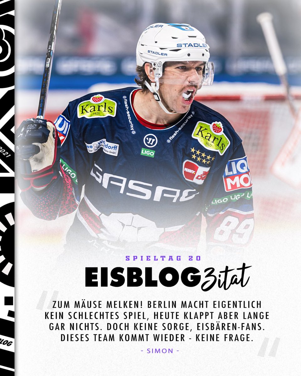 Spektakel in Berlin! 🤯

Wolfsburg hat lange ein beruhigende Führung, am Ende machen es die Eisbären aber doch noch spannend. Vollkommen verrückt! Die drei Punkte wandern irgendwie nach Wolfsburg. 😳🧊
-
📸 City-Press