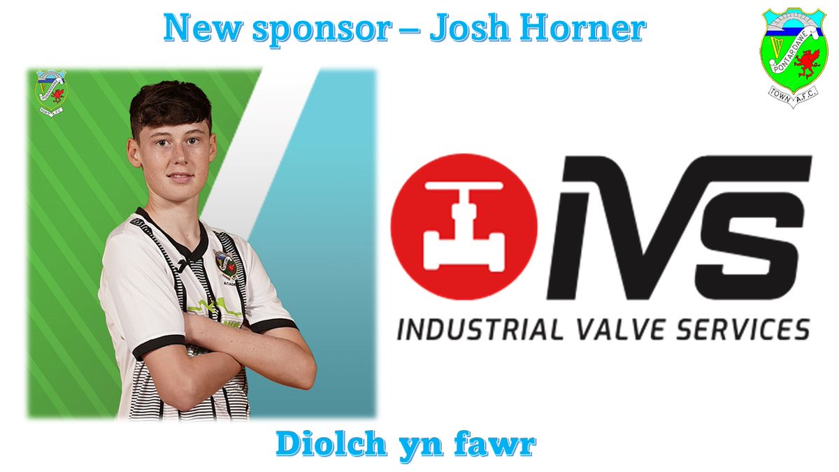 pontyacademyfc's tweet photo. 𝗡𝗲𝘄 𝗽𝗹𝗮𝘆𝗲𝗿 𝘀𝗽𝗼𝗻𝘀𝗼𝗿 𝟮𝟯-𝟮𝟰

Talented U15 defender Josh Horner has kindly been sponsored by Industrial Valve Services - https://t.co/Ys4HNlmrdT. Josh and the academy are so thankful for your support. It means a lot! Diolch yn fawr! #UppaPonty https://t.co/jHK86ThjHE