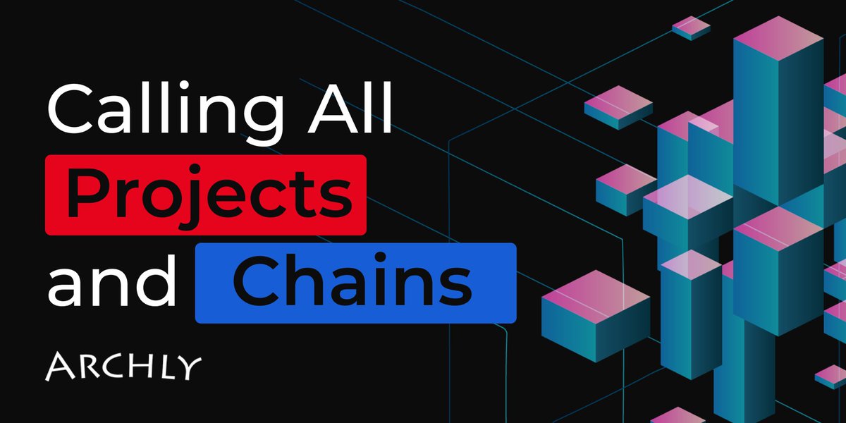 ArchlyIO's tweet photo. Archly is looking for chains and projects looking to take cross-chain interoperability to the next level.
We are aiming to power seamless experiences to end users across #Superchains, #L1s-#LNs, old chains, new chains, #AnyChain!
Let’s build the best #WebN future together!🤝 https://t.co/37qfAUI8rs