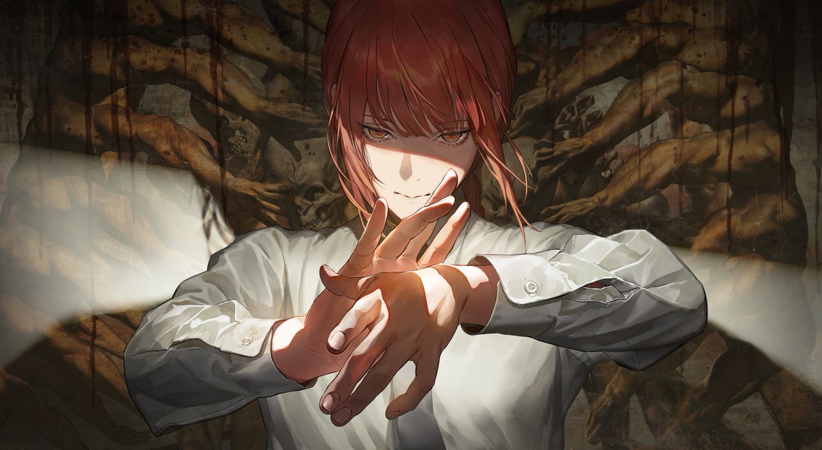 eXwhYZ_'s tweet photo. @kareemmpie The pure unsettlingness and mystery that Makima brings is much better than Sukuna's "Haha Im evil" https://t.co/jnA1xJbPu1