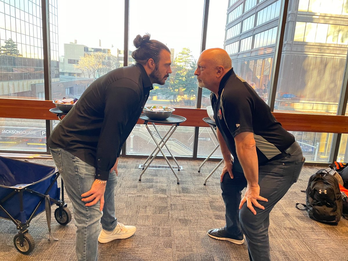 BCLions's tweet photo. In the final hour of Live From Hamilton, @The_Real_Moj has a guest fest that includes #BCLions players David Menard and David Mackie.

Tune into that and all of this week's #GreyCup Coverage 👇🏿

https://t.co/83F3I9xhcH https://t.co/az3XRTaYXg