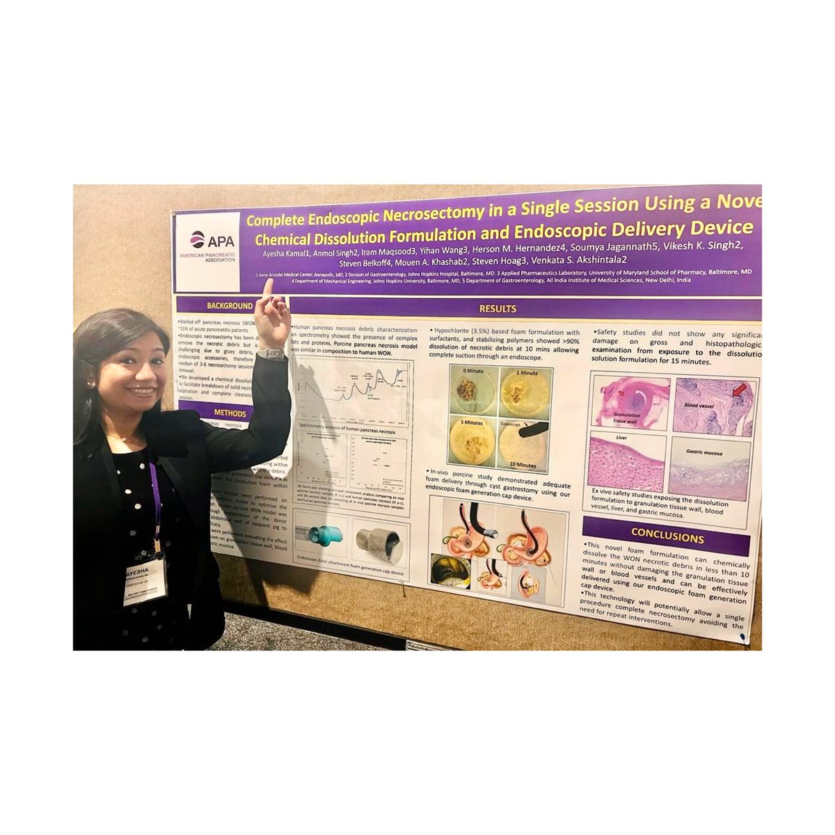 AAMC_IMRes's tweet photo. Dr. Ayesha Kamal, our brilliant PGY-3, shining bright at the American Pancreatic Association 2023 this week in California– leading the way and representing our program🌟 ☄️

#ourmedicaltrailblazer #AmericanPancreaticAssociation2023 #apa2023 #anne_arundel_im_residency https://t.co/zzBBdjazFh
