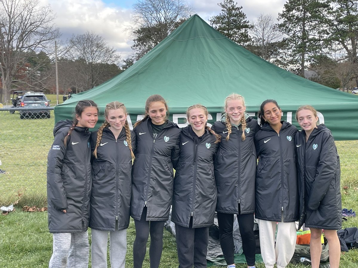 MarshfieldTC's tweet photo. Girls finish 16th at the D1 All state meet and Matt McCabe raced well gaining valuable experience. Everyone will return next year for this squad #ramsxc 🐏 https://t.co/qIRhoBj5cg