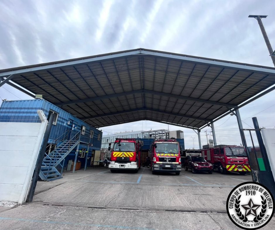 🚒👨🏻‍🚒👩🏻‍🚒 La unidad RX-2 y personal de la <a href="/2daCiaMelipilla/">Segunda CB Melipilla</a> se encuentra cubriendo jurisdicción en la 8ª Compañía CB Metropolitano Sur, debido a que dicha institución se encuentra realizando su competencia Bomberil anual.

Cuerpo de Bomberos de Melipilla. Abnegación y disciplina 🚒👨🏻‍🚒