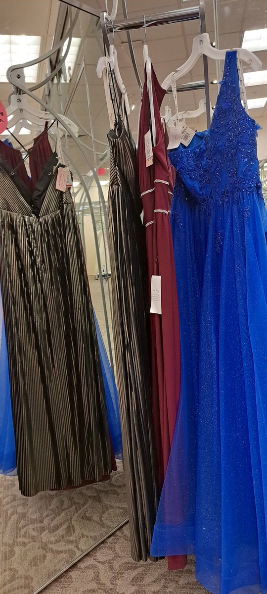 Out dress shopping.  This is a new one for for me