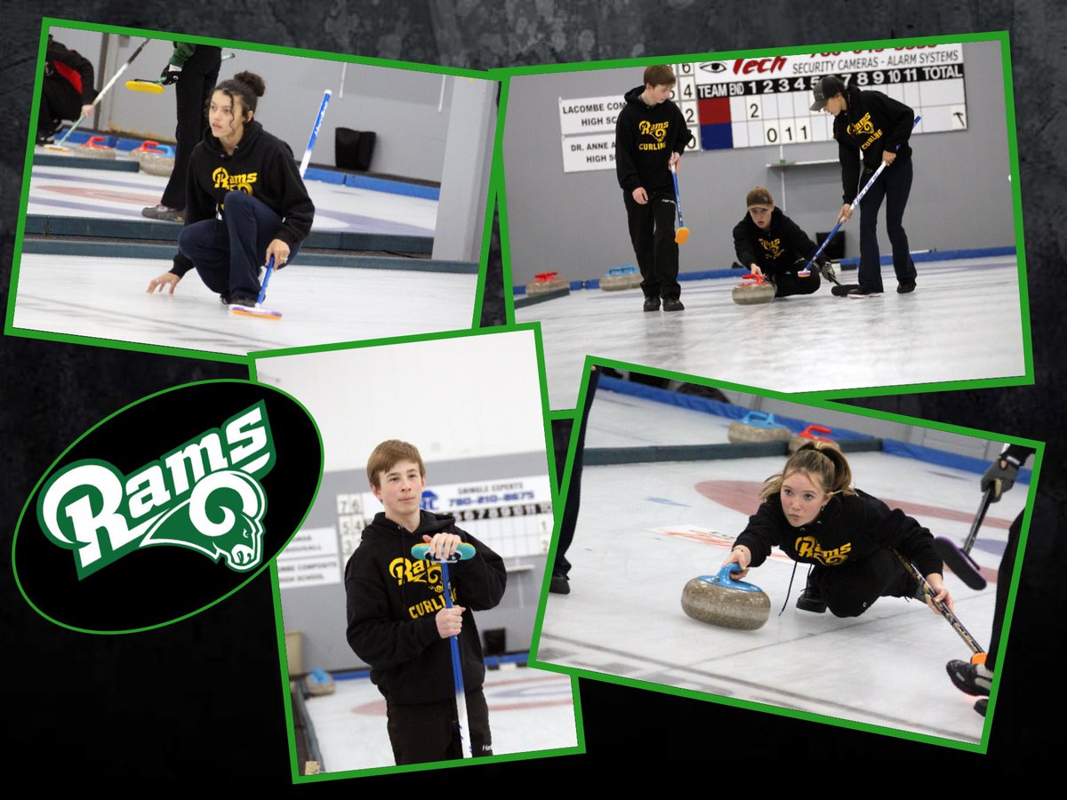 So proud of these 4 kids.  When you win a Provincial Championship, your name goes up in the rafters.  Congratulations Erik, Kallista, Ryder and Sierra.  You’ve earned this honour.

<a href="/LCHS_Rams/">LCHS</a> 
<a href="/CurlLacombe/">Lacombe Curling Club</a>

*Reposting due to an apostrophe error in my original post.  #GetItRight