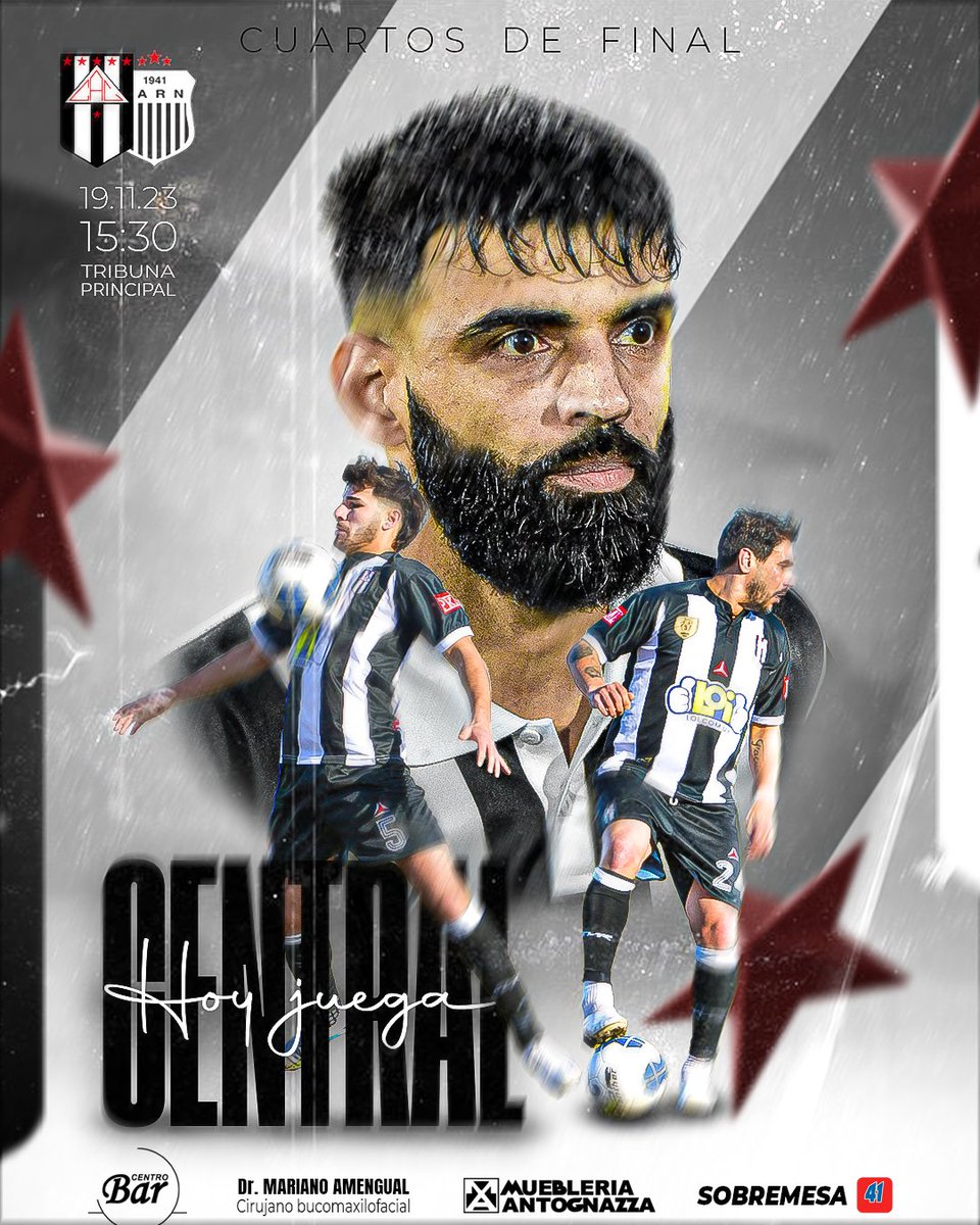 ¡𝐇𝐨𝐲 𝐉𝐮𝐞𝐠𝐚 𝐄𝐋 𝐏𝐄𝐍𝐓𝐀𝐂𝐀𝐌𝐏𝐄Ó𝐍!

4tos de Final - Torneo Clausura "90 años C. A. River Plate"

🆚 <a href="/IARioNegro/">I. A. Río Negro</a>
📆 Domingo 19 de Noviembre 
⏰ 15:30hs
🏟️ CML

#PentacampeónUnoSolo⭐⭐⭐⭐⭐
#SomosCentralSomosSanJosé
#ElReydelInterior