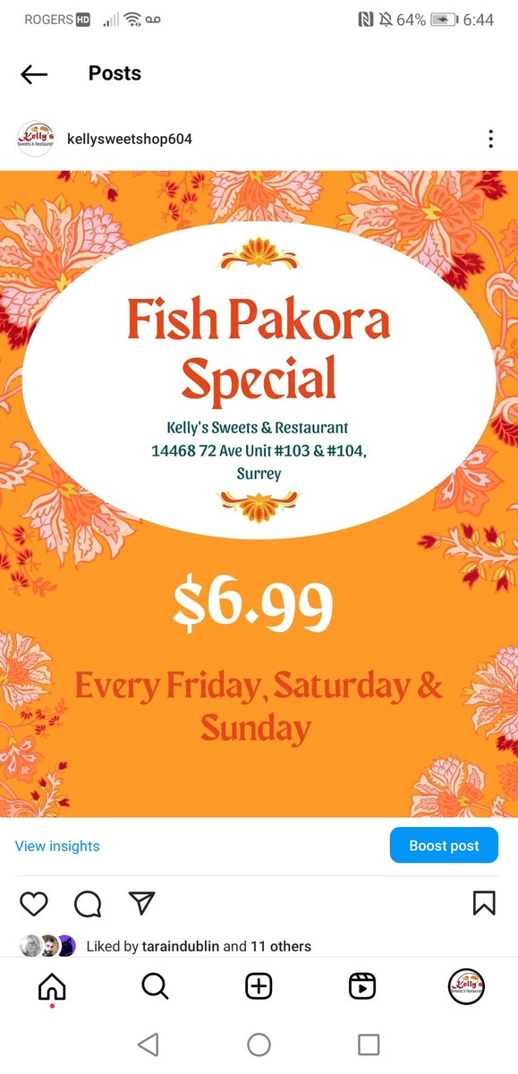 Need some 🐟 for your 🍺 ?

Head over to Kelly's Sweets and treat yourself to their amazing deal: only $6.99 a lb on Fridays, Saturdays and Sundays! 😋 #KellysSweets #FishPakoray #WeekendSpecial 🐟🍽️ #Primetime🌃