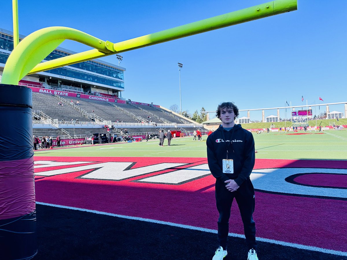 mclain_finn's tweet photo. I would like to thank @BSUCoachNeu for todays game invite! @IndyWeOutHere https://t.co/3cWKCbMYcW