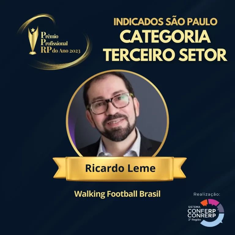 brasil_walking's tweet photo. Olá. Ricardo Leme presidente da Walking Football Brasil está concorrendo ap Prêmio de Relações Públicas do Ano, na categoria Terceiro Setor. Será incrível se você botar aqui pelo link: https://t.co/3PYL6HJ8I7 https://t.co/wPDFfVYgol
