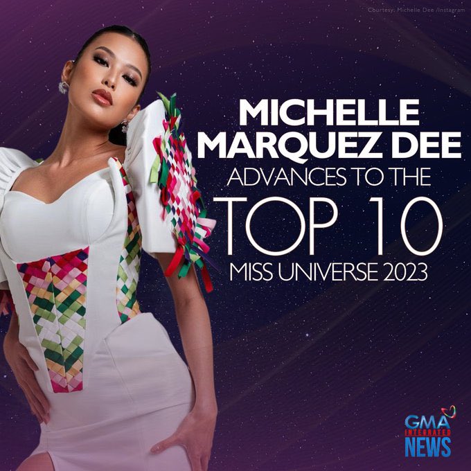 from top 20 to top 10 go #MichelleDee #MissUniverse2023