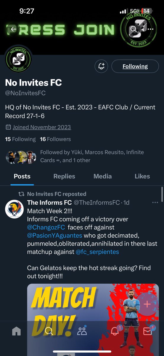 <a href="/infinitecards00/">Infinite Cards ∞</a> @NoInvitesFC