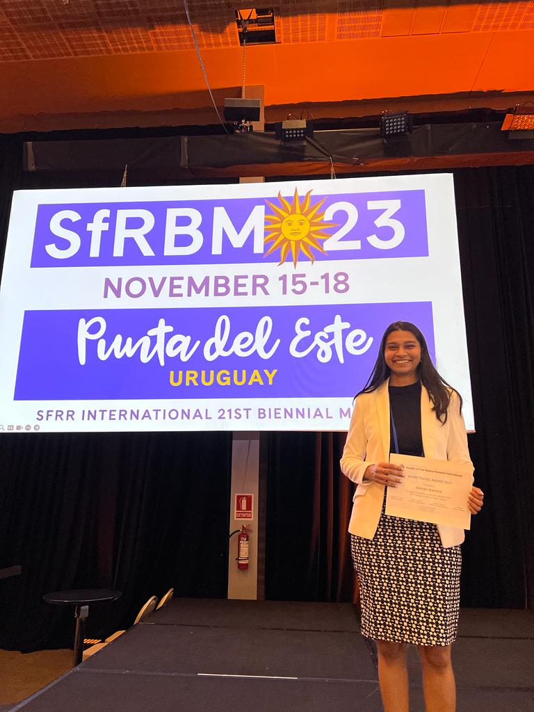 Samrajni Banerjee (@banerjisamrajni) on Twitter photo Great week at SFRR-I 2023 21st biennial meeting at Punta Del Este, Uruguay. Thankyou <a href="/SFRBM/">SFRBM</a> for the opportunity to present a poster and a generous travel award. Would not have been possible without the support of @malcolm_mjj <a href="/Anne91011/">Anne McArdle</a> <a href="/DWilkinson_Lab/">David Wilkinson</a> <a href="/NLD_BBSRCDTP/">BBSRC Newcastle Liverpool Durham DTP</a> . Great week at SFRR-I 2023 21st biennial meeting at Punta Del Este, Uruguay. Thankyou <a href="/SFRBM/">SFRBM</a> for the opportunity to present a poster and a generous travel award. Would not have been possible without the support of @malcolm_mjj <a href="/Anne91011/">Anne McArdle</a> <a href="/DWilkinson_Lab/">David Wilkinson</a> <a href="/NLD_BBSRCDTP/">BBSRC Newcastle Liverpool Durham DTP</a> .