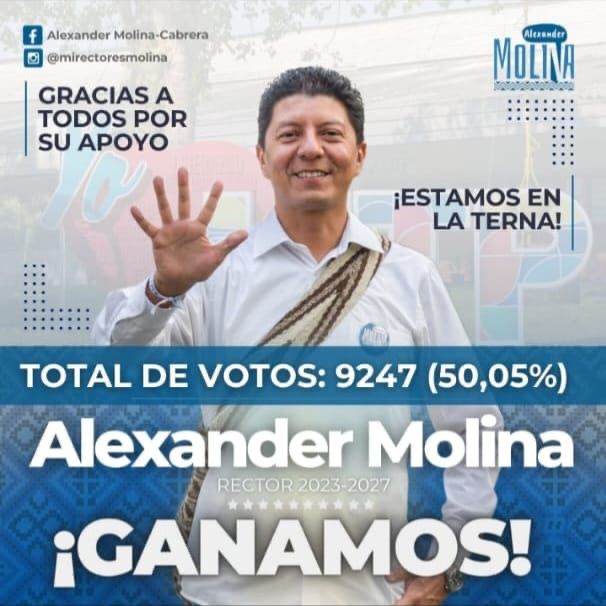 diegogo_ocamp's tweet photo. No más atornillados en la rectoría de la UTP, la Comunidad Universitaria votó en su consulta popular por un cambio y decidió con más del 50% de la votación. #MiRectorEsMolina @Mineducacion  @petrogustavo @AuroraVergaraF1  @VictorTamayoV https://t.co/E3yFm69Eal