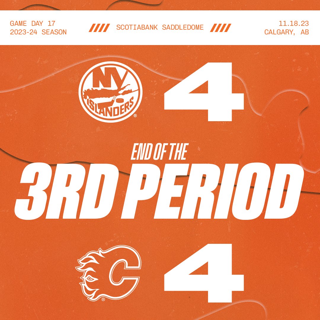 NYIslanders's tweet photo. Heading to OT. https://t.co/qT61dMf6lz
