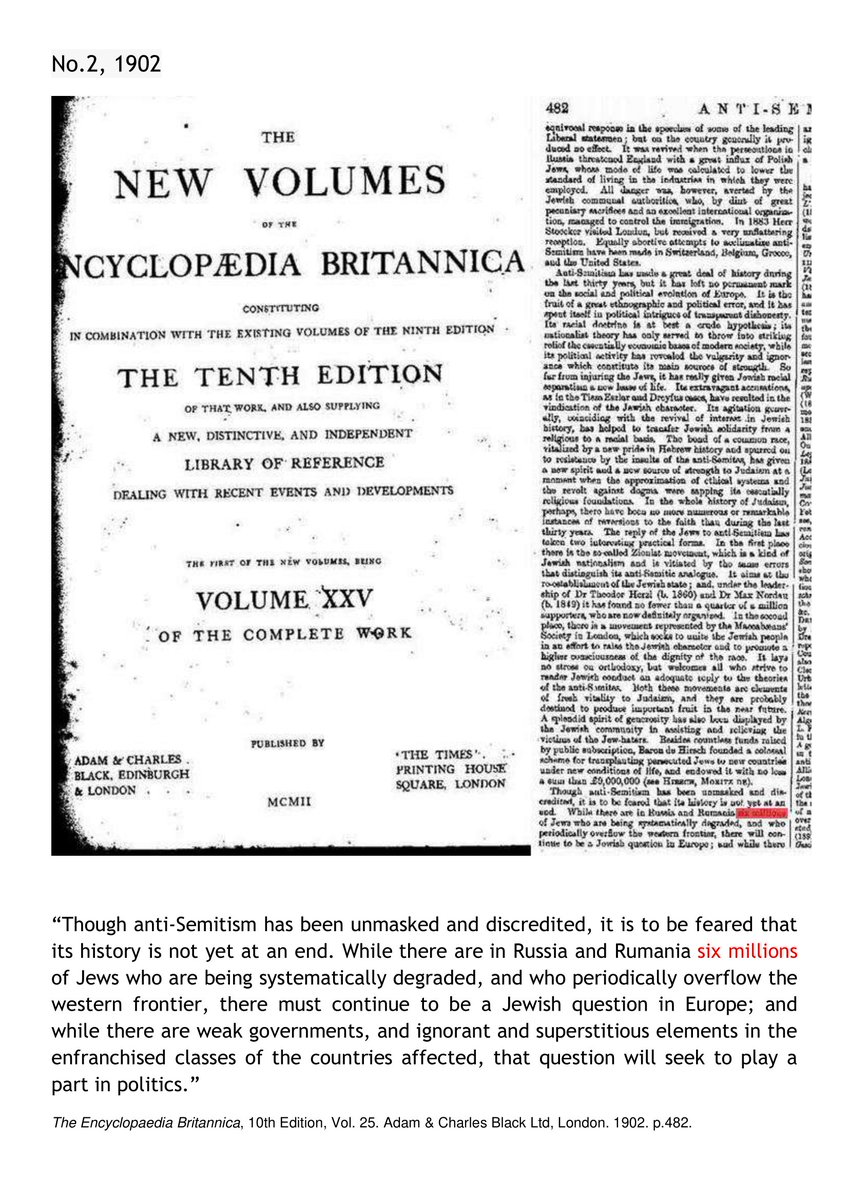 ShelleyWoo31792's tweet photo. Thread:
🧵 1/66
What would you think if the holocaust was "predicted" and written on newspapers and books long before it happened? Would you think it's a hoax or not?
This book shows the "6 million j-ws" used on countless times on newspapers and books... https://t.co/S3Ki76vdUd