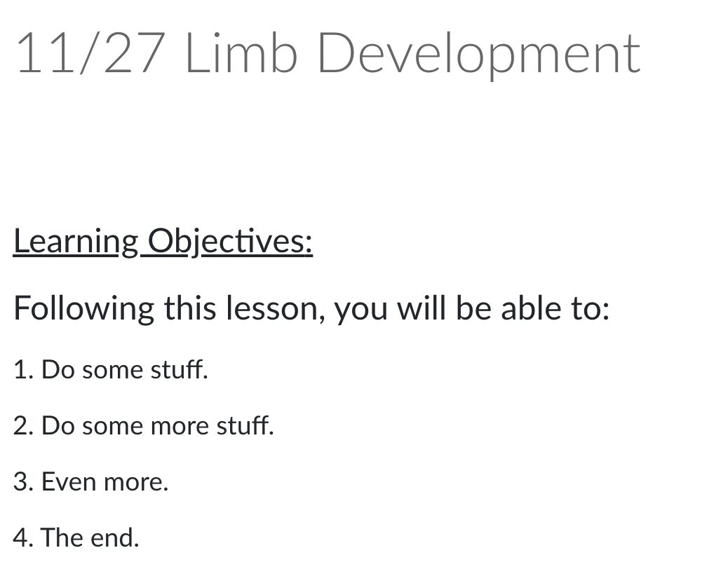 Lesson planning at the end of a busy semester...