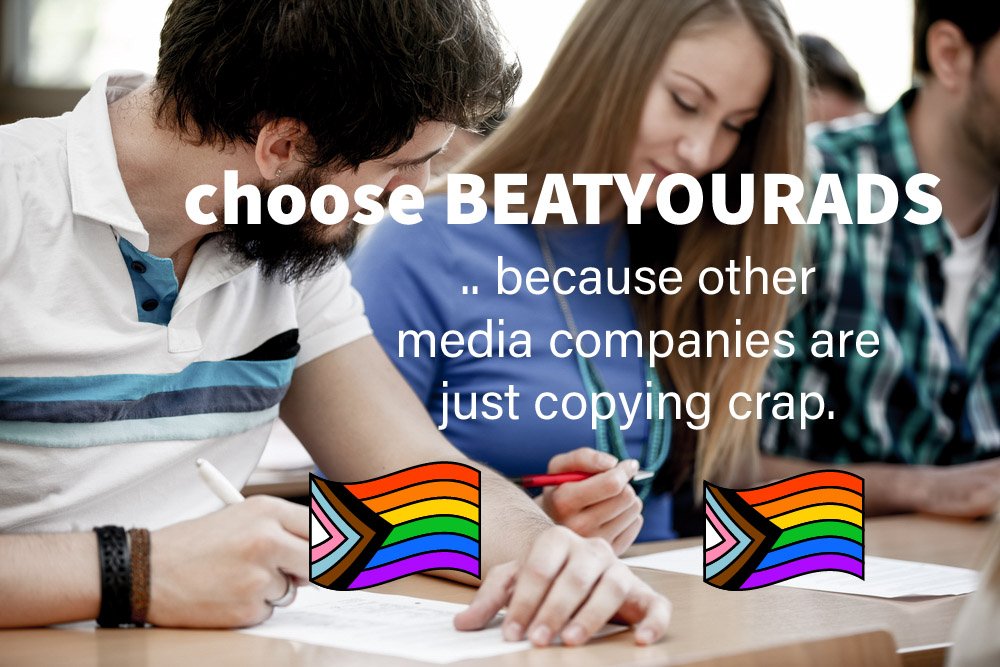 beatyourads's tweet image. Choose BEATYOURADS because other media companies are just copying crap.
#Marketing #FreedomOfSpeech