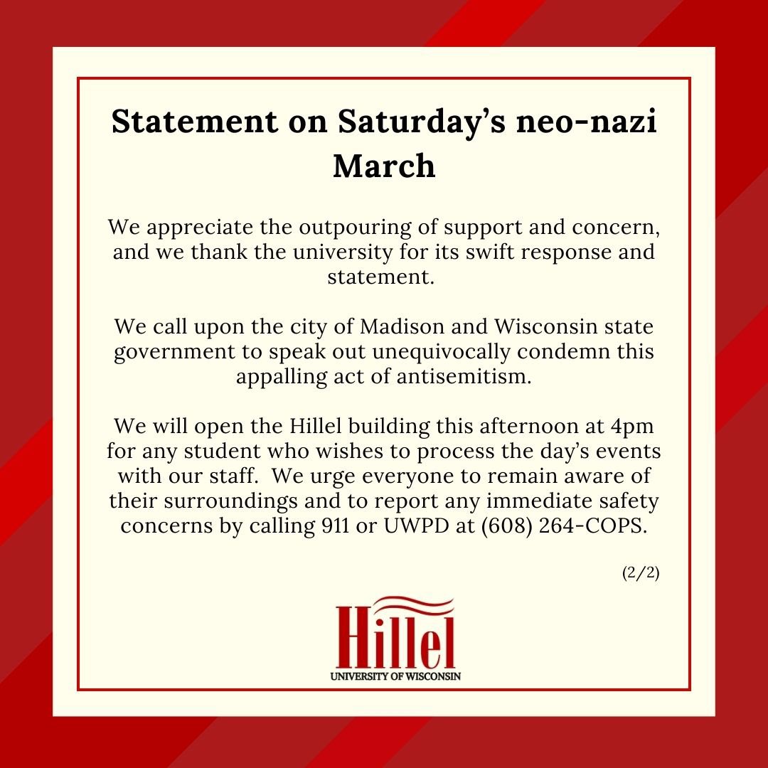 Wisco Hillel tweet media