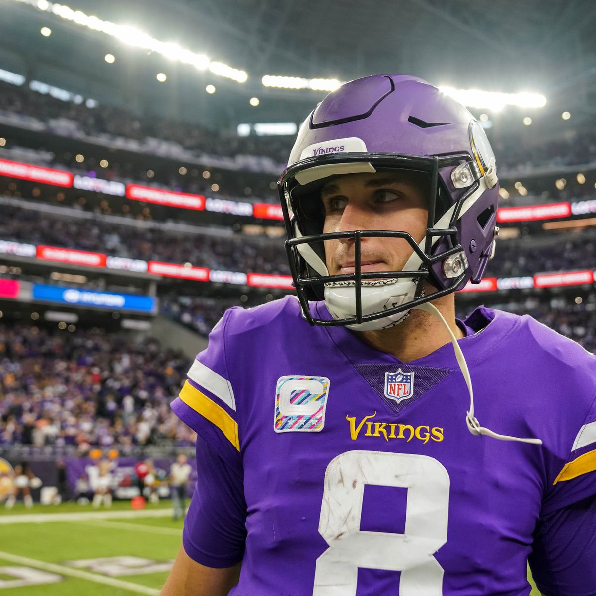 NFCNorthNewss's tweet image. BREAKING: #Vikings QB Kirk Cousins will be out for the entirety of the 2024-25 season after suffering a set back in rehab. 🤯🤯🤯

Cousins was at Minnesota’s TCO Performance center rehabbing his achilles which he tore three weeks ago vs the #Packers. During his workout Ed Ingram