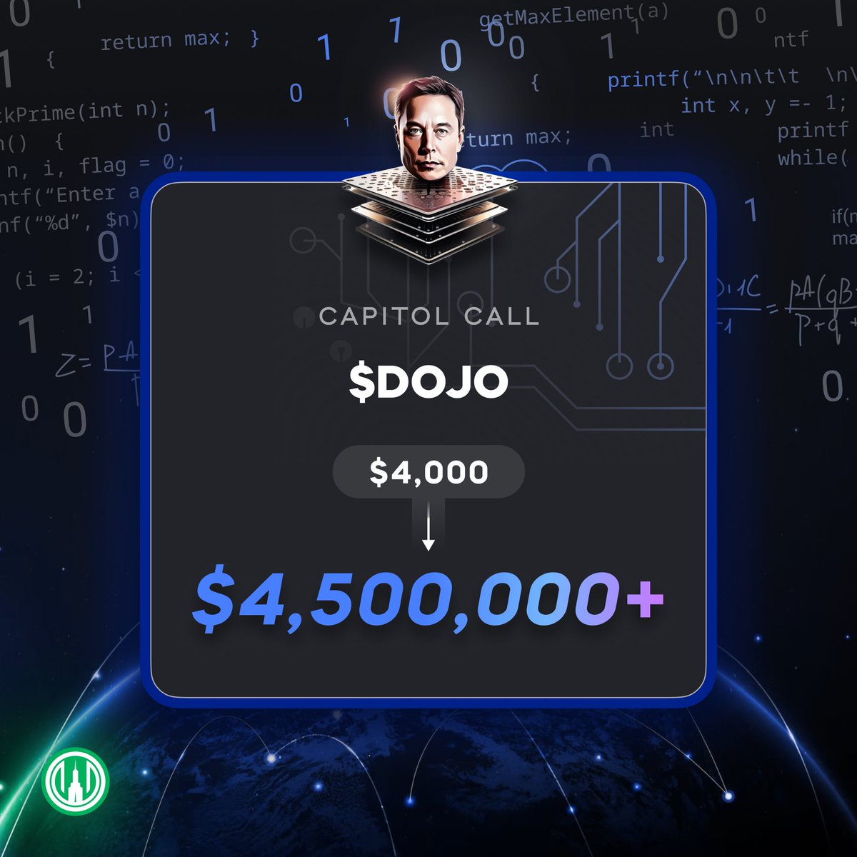 Another gem shared at $4k market cap to $4.5million market cap. The alpha with $DOJO was real. 💰 

That's a 1,130x call. Will you keep fading?

Retweet this and tag 2 friends for a chance to win 0.2 $ETH