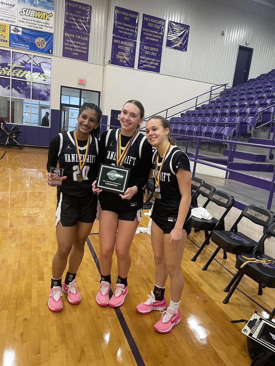Vandegrift Girls Basketball (@vandegriftgbb) on Twitter photo Hill Country Classic CHAMPS! So proud of our effort, ability to finish, and ending the weekend 5-0!!!!! ๐
Tournament MVP: <a href="/saaniakhawaja/">Saania Khawaja</a>
All Tournament: <a href="/maddybowman21/">Maddy Bowman</a>
All Tournament: <a href="/MaddieBrox2027/">Maddie Broxterman</a> Hill Country Classic CHAMPS! So proud of our effort, ability to finish, and ending the weekend 5-0!!!!! ๐
Tournament MVP: <a href="/saaniakhawaja/">Saania Khawaja</a>
All Tournament: <a href="/maddybowman21/">Maddy Bowman</a>
All Tournament: <a href="/MaddieBrox2027/">Maddie Broxterman</a>