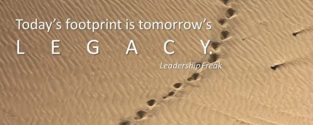 Leadershipfreak's tweet photo. Legacy is about life not death.

Legacy isn’t tomorrow. Legacy is now. How people think of you now is how people will think of you then. 

Today’s footprint is tomorrow’s legacy. https://t.co/Q60MwFDCsf