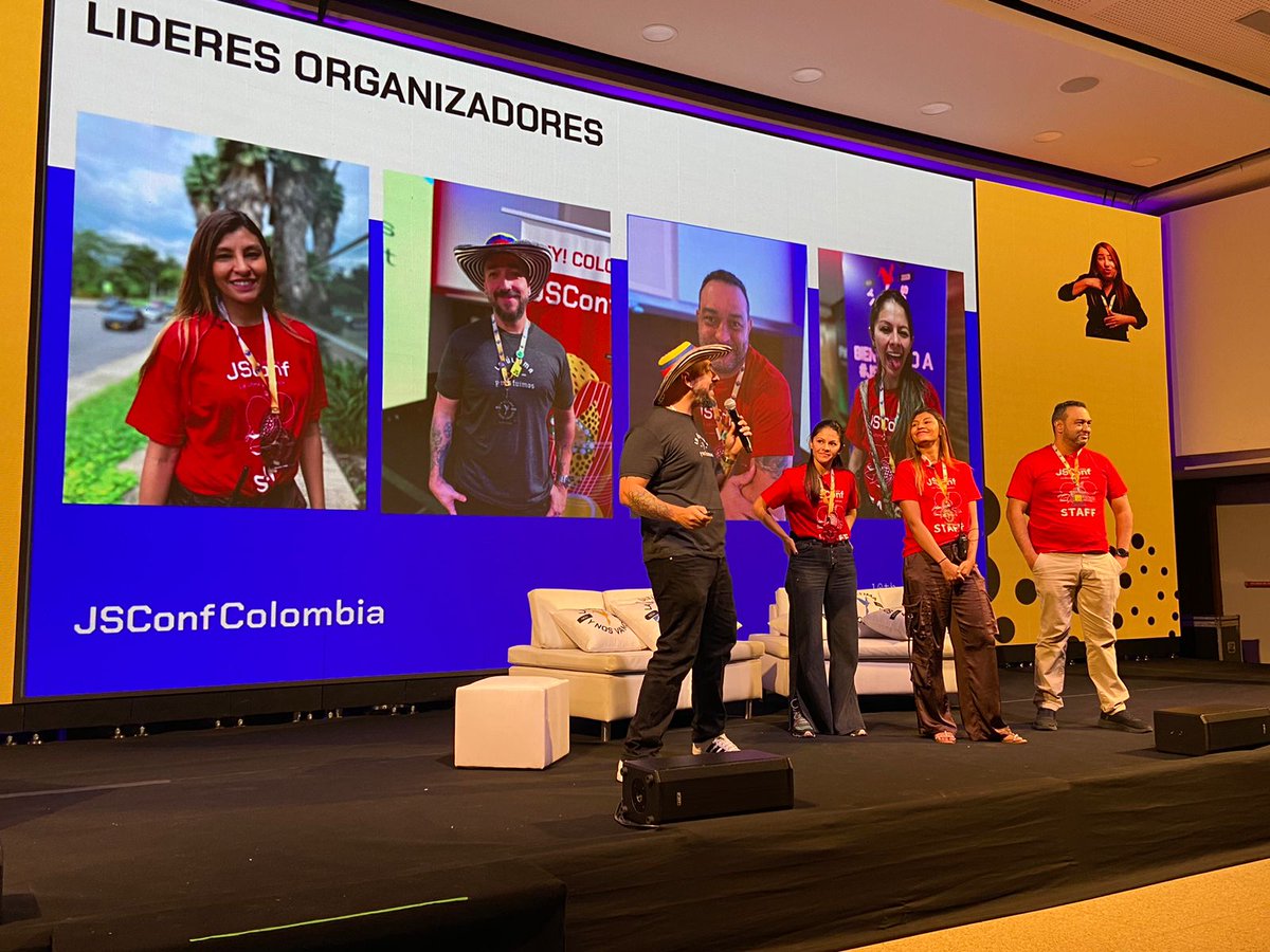 jsconfco's tweet image. Thanks to all our volunteers for all their help, hard work, and contribution to make this #JSConf2023 a reality! #LaUltimaYNosFuimos