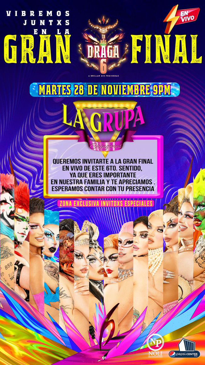 NotLaGrupa's tweet photo. Nos vemos en la final de @Lamasdraga 6 🔥 https://t.co/zC0kPfsHvG