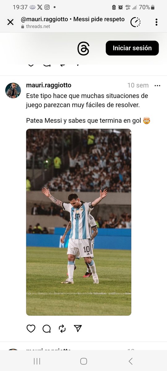 VeronicaGentile's tweet photo. @MauriRaggiotto Carencias futbolisticas... solo te mando tu propio tweet https://t.co/I5xTb8Girh