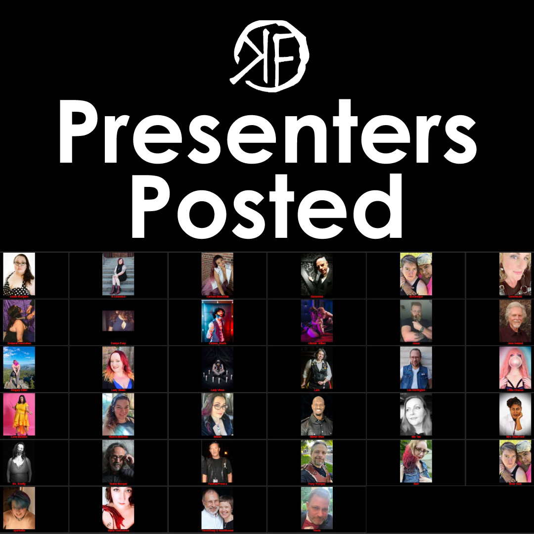 KinkFest 2024 presenters are posted, go take a look: kinkfest.org/presenters.php

Great presenters from the #PNW and across the country.

#kinkfest2024 #bdsmcommunity #bdsmevents #kinkevents