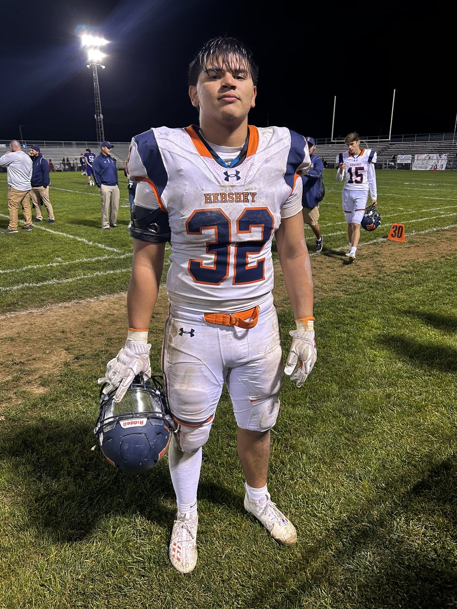 LionMedic020's tweet photo. As the season ends with 1,891 yds rushing,  28 TD’s, #1 class 5A rushing leader, #2 District 3 rushing leader, #10 State Pennsylvania rushing leader @AngelCabrera32_ time to focus now on finding a home for the next 4 years.
@BadgleyBruce @paint54 @EmnekoSweeney 
@SportsByBLinder https://t.co/WnDZ8WeC01