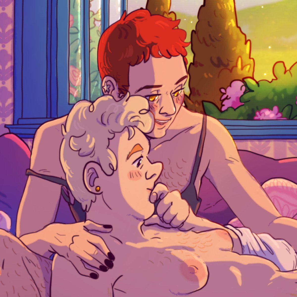 loni_fapri's tweet photo. my first pic for the @doitwithstyleGO Mini Reverse Bang! 💕
My partner @FacetiousKitten wrote an absolutely lovely story to go with it! (link below)
#GoodOmensFanArt #goodomensnsfw https://t.co/6E8fO2h4Vu