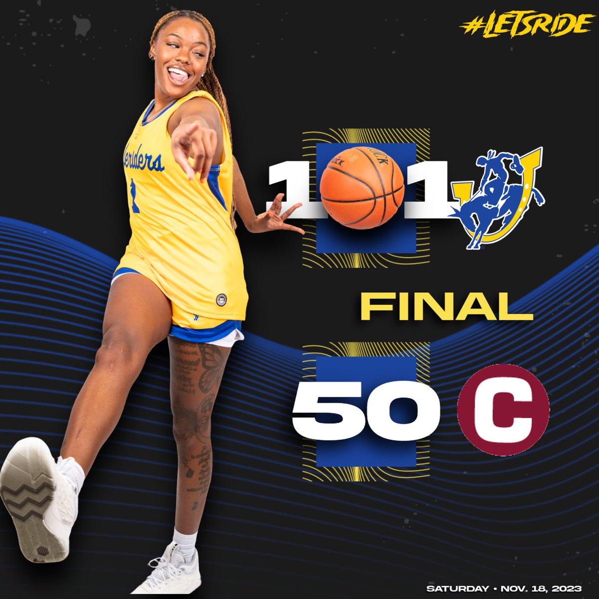 MuleriderSports's tweet photo. 🏀💥🌪️

💪 Muleriders hit 💯 again and force a season-high 4️⃣8️⃣ turnovers to improve to 4️⃣-0️⃣‼️ Tequaza Chambers leads four players in double figures with 1️⃣6️⃣ points💪

💪 SAU hits the road for Christian Brothers on Tuesday🍿

#GoMuleriders #LetsRide #chaoSAU https://t.co/cx8bYh9v0v
