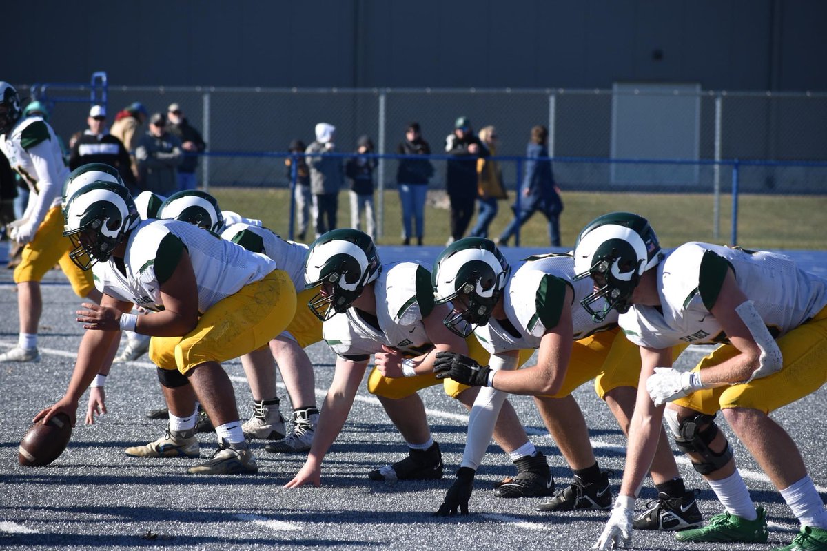 The Rams football team lost today to Corunna in the Semi-finals, ending their season. Back to back District Champions, Regional Champions, and a final 4 appearance. Nothing to hang your head about Flat Rock. Your small town is proud of you. #warh 🐏💚💛