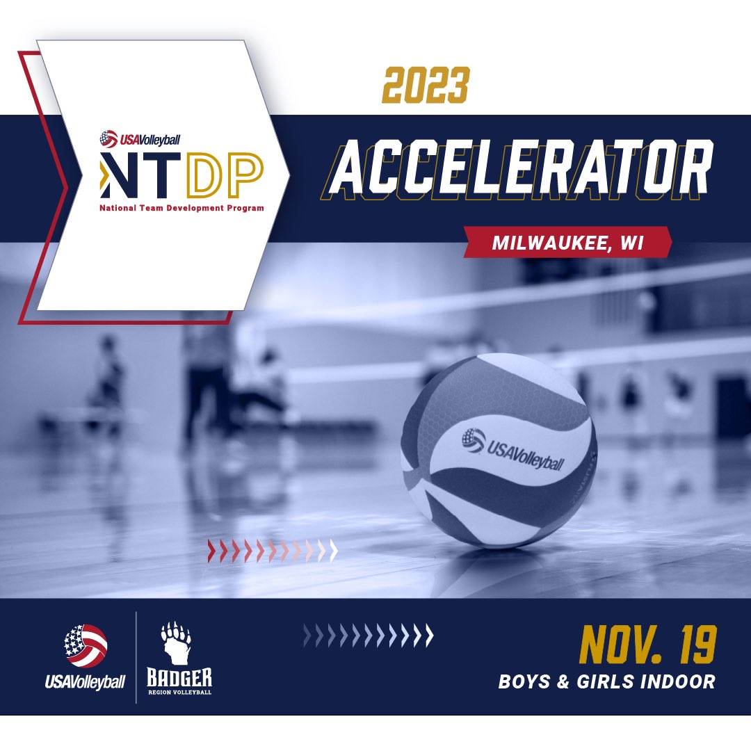 So excited to be attending the NDTP Accelerator tomorrow! @usav_ntdp,
<a href="/BadgerRegionVB/">BadgerRegionVB</a>