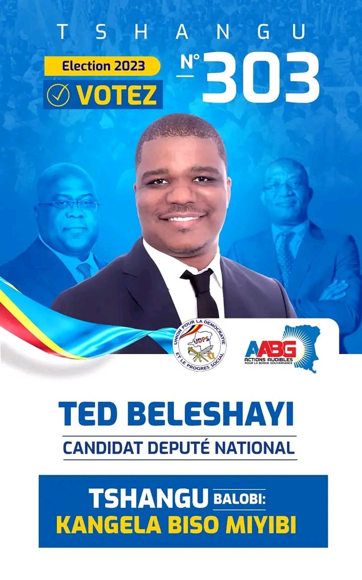 KapajikaDavid's tweet photo. Affiches officielles de campagne Tshangu 303.
#PapaTedKangelabisomiyibi 
#TshanguVeutLaBonneGouvernance

@juantedbelkas 
@EmeryCijuka https://t.co/wCNSFJ8yNS