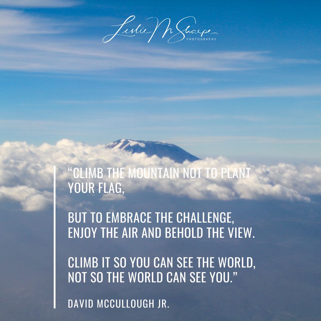 As we scale the mountains of our lives remember this:
-
#drlesliesharpe #CameraReadyDoc #portraitphotography #productphotography #canon